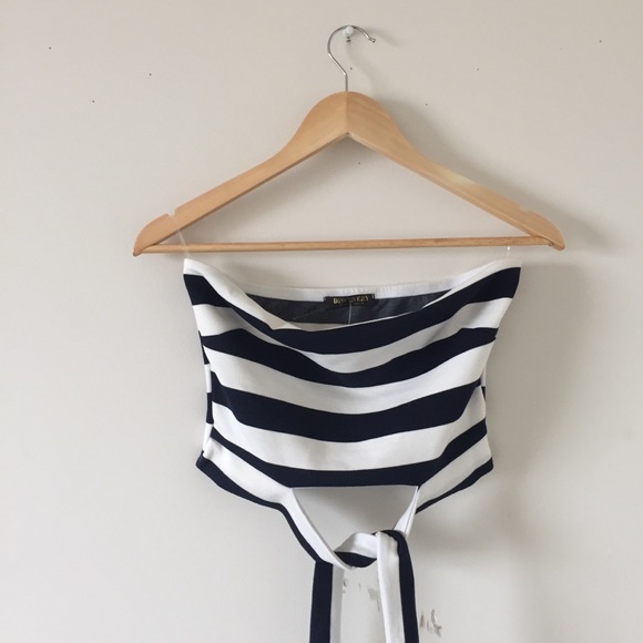 Tie Front Tube Top - Picture 3 of 6